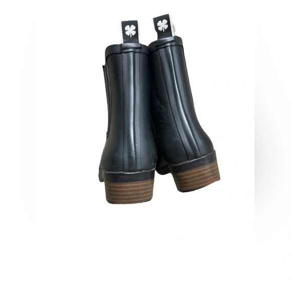 Lucky Brand Womens Bunita Black Rainboots Size 8 - Picture 3 of 10
